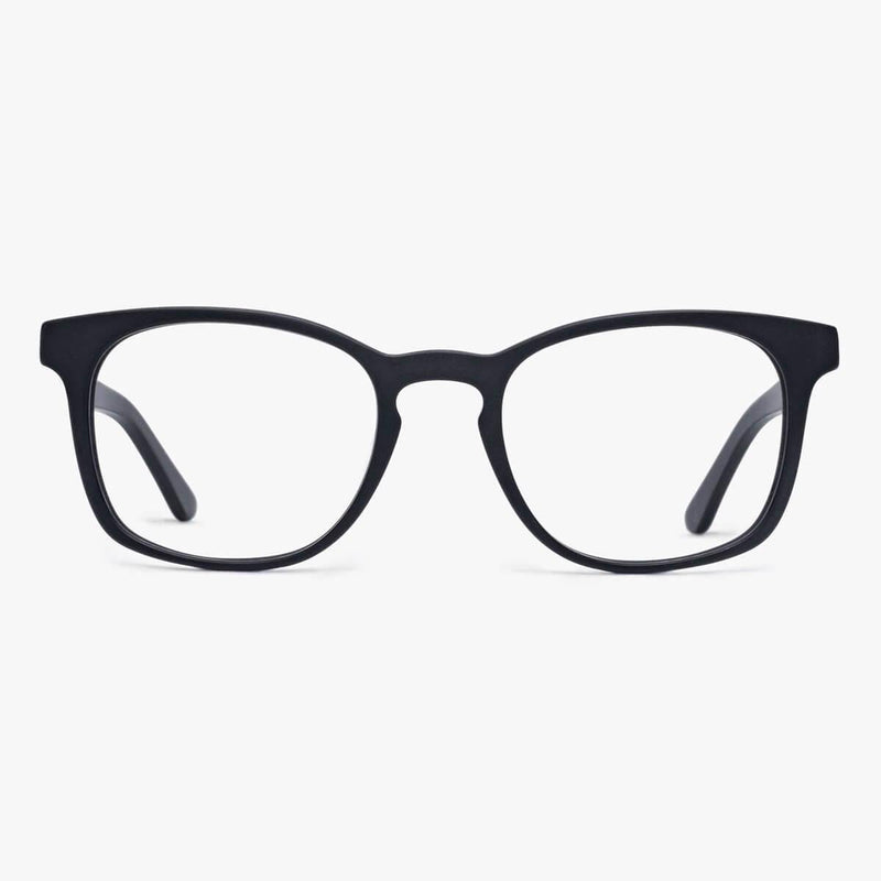 Bornholm Black square-frame reading glasses