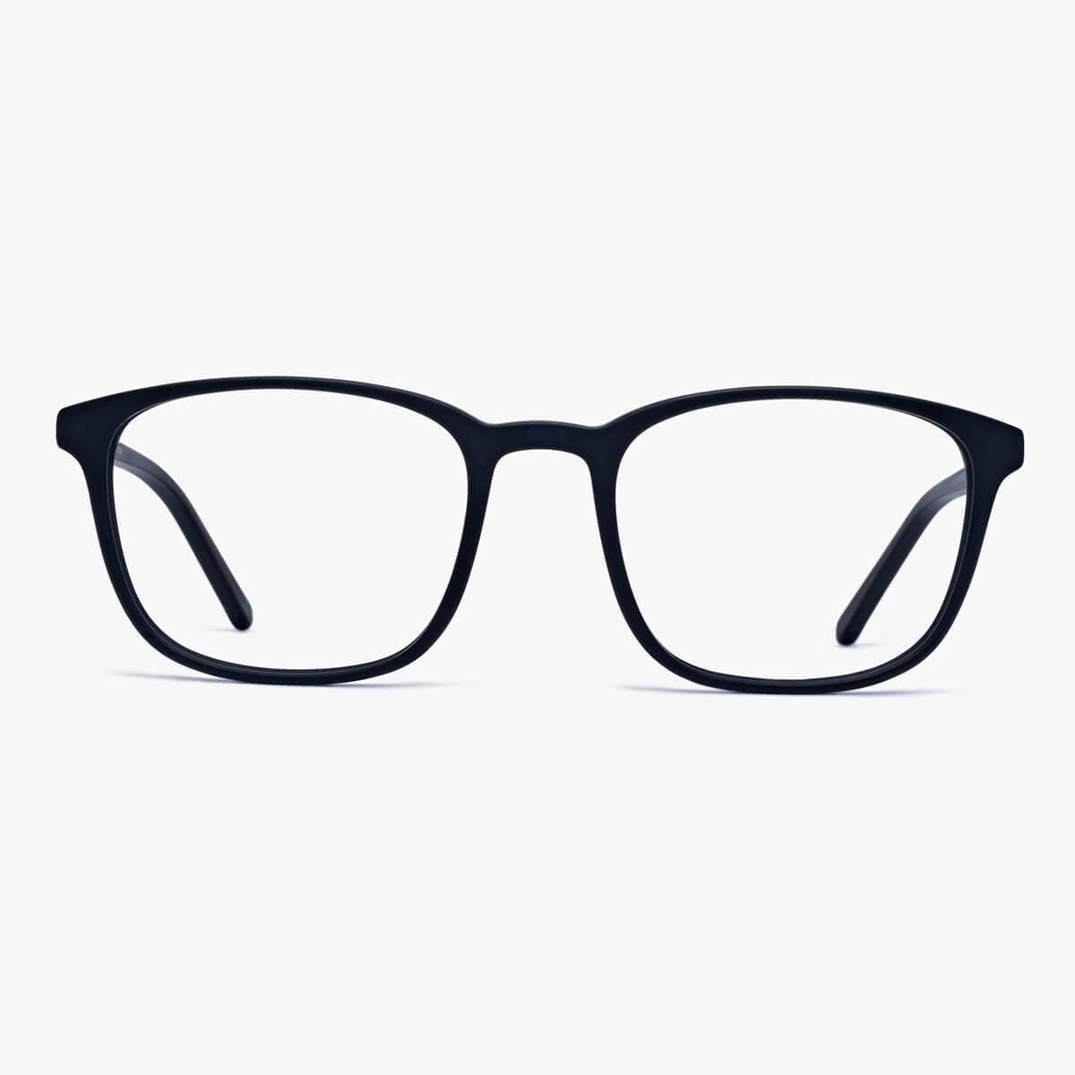 Ebeltoft Black square reading glasses with black frame