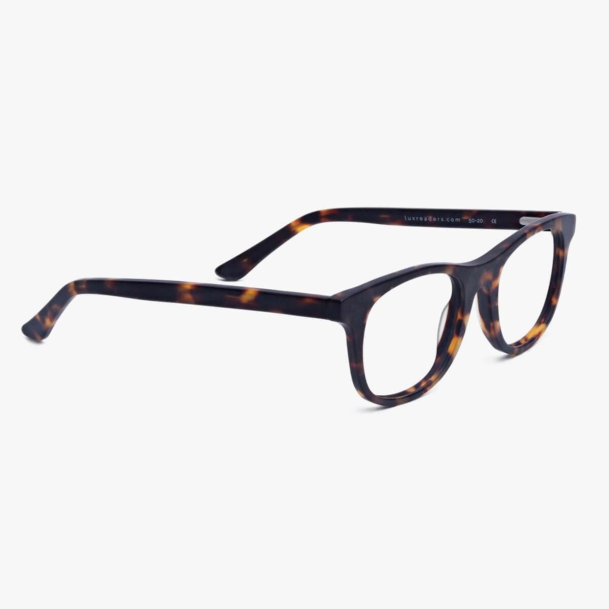 Malmö Dark Turtle tortoiseshell reading glasses by Luxreaders