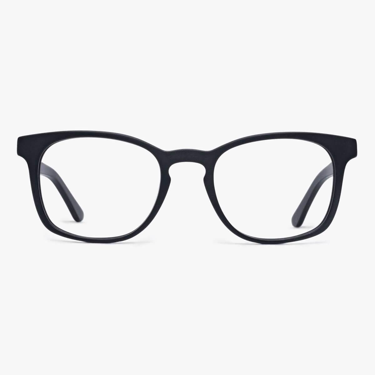 Men's Bornholm Black square black glasses with sleek design