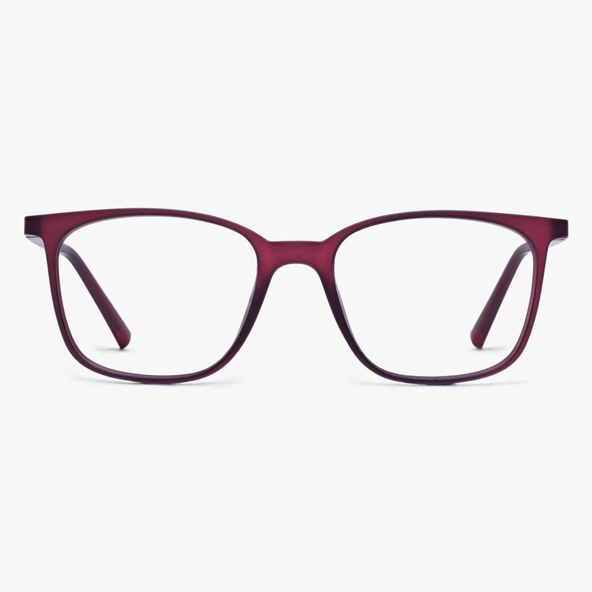 Men's Fyn red square reading glasses