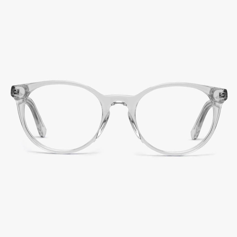 Men's Örebro Crystal White round reading glasses