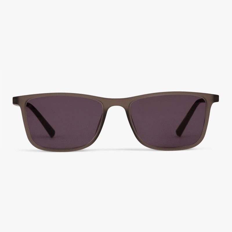 Skagen Grey rectangular sunglasses with grey frames and dark lenses