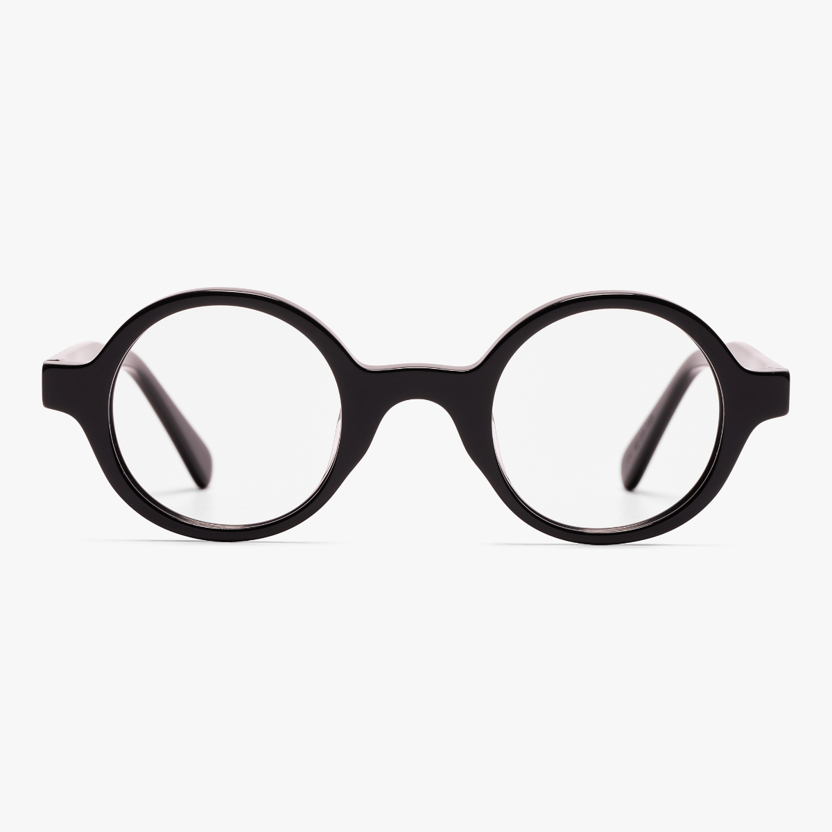 Round black Tórshavn glasses with thick frame