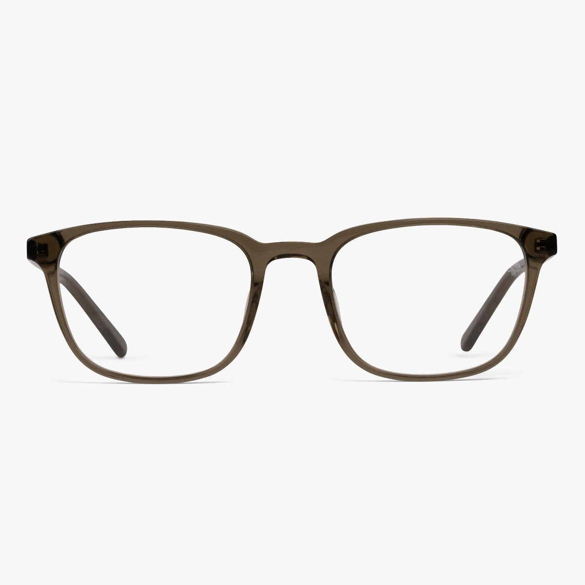 Women's Ebeltoft shiny olive rectangular glasses