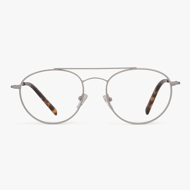 Women's Göteborg Steel aviator-style glasses with metal frame and brown tortoiseshell temples