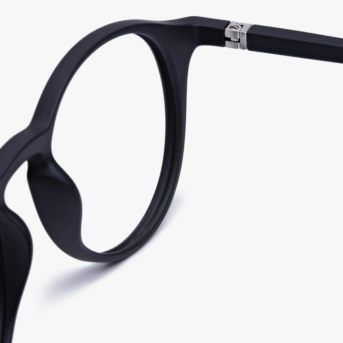 Close-up of women's Læsø black glasses frame