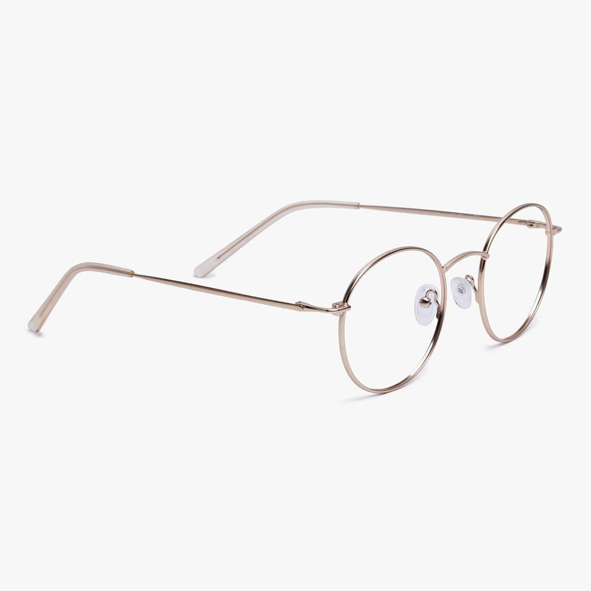 Women's Tromsø Gold round thin-frame gold glasses