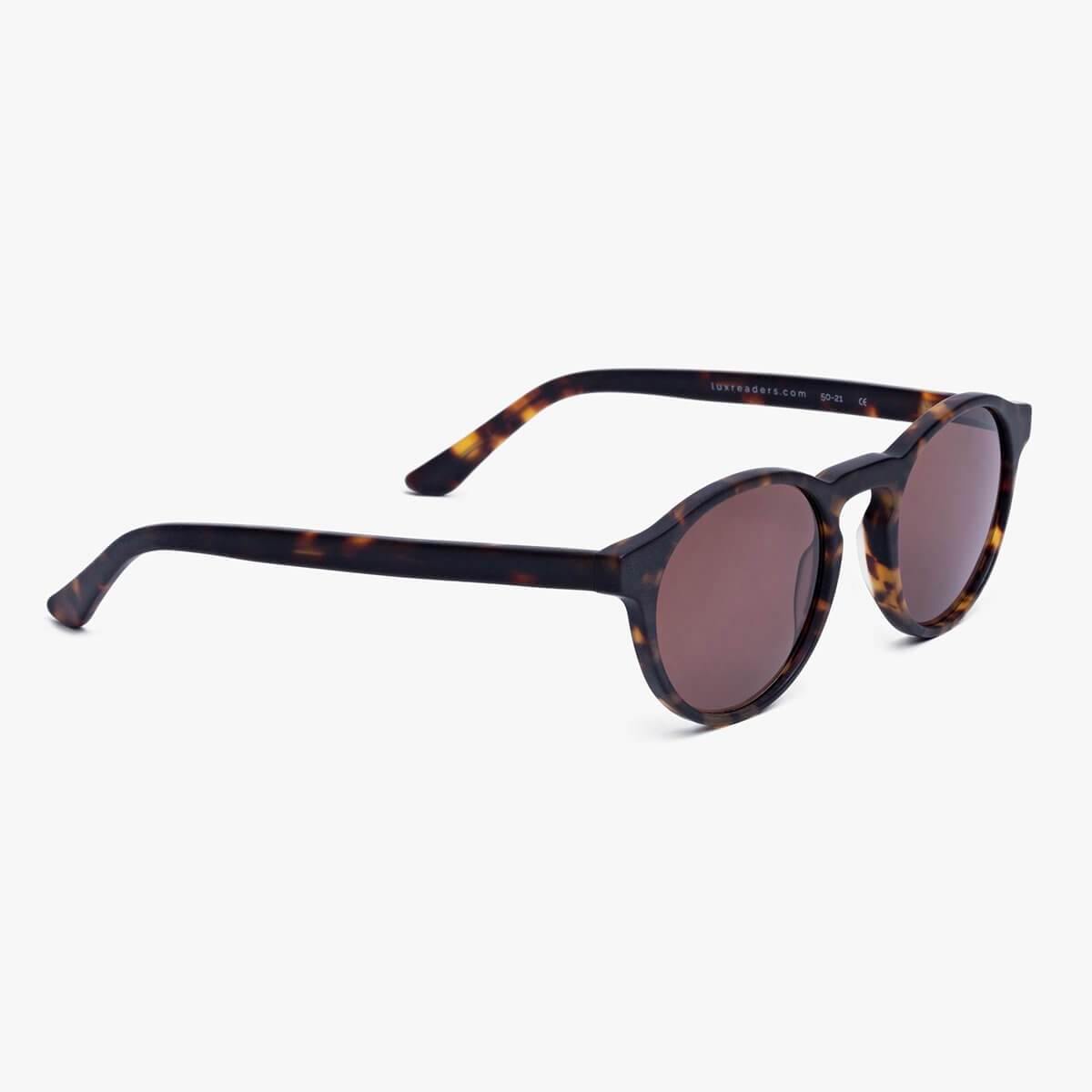 Women's Trondheim Dark Turtle round tortoiseshell sunglasses